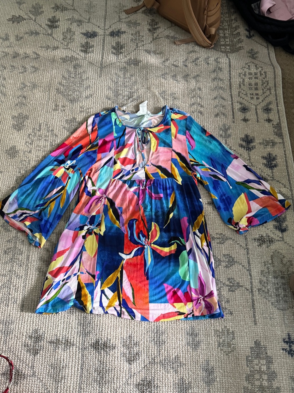 Vibrant Multi-Color Floral Dress